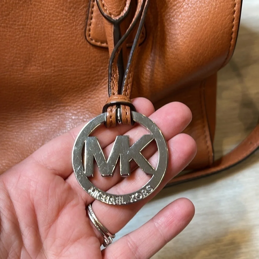 Michael Kors Brown Sophie Satchel Convertible Bag - Picture 7 of 12